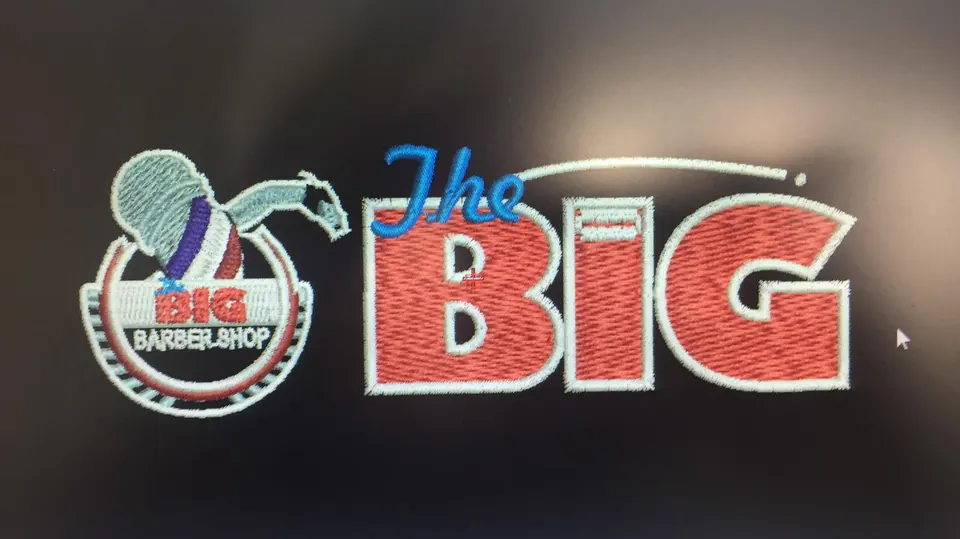 The Big Barber Shop logo bordado