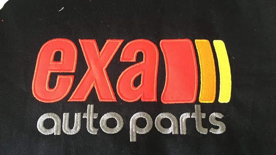 Exa Autoparts logo bordado