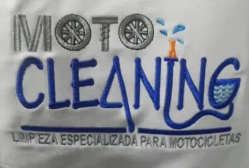 Moto Cleaning logo bordado